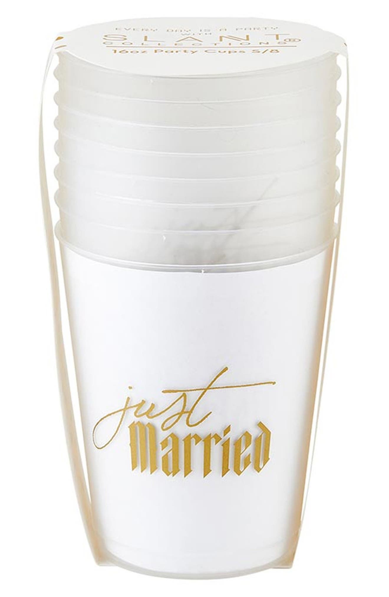CREATIVE BRANDS Just Married 8-Pack Party Cups