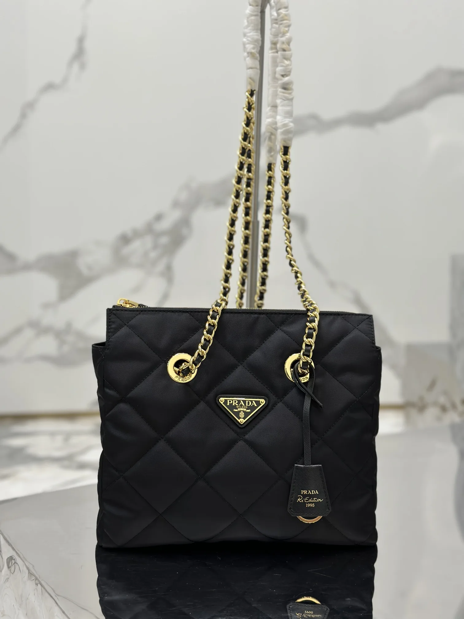 Prada Quilted Leather Bucket Bag product photo from LabelPicks