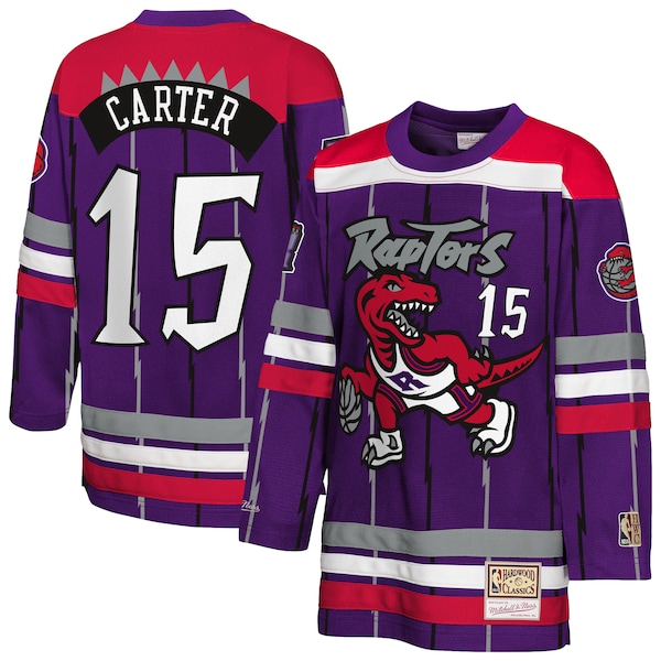 Vince Carter Toronto Raptors  Youth Maxxed Out 2.0 Fashion Hockey Jersey - Purple