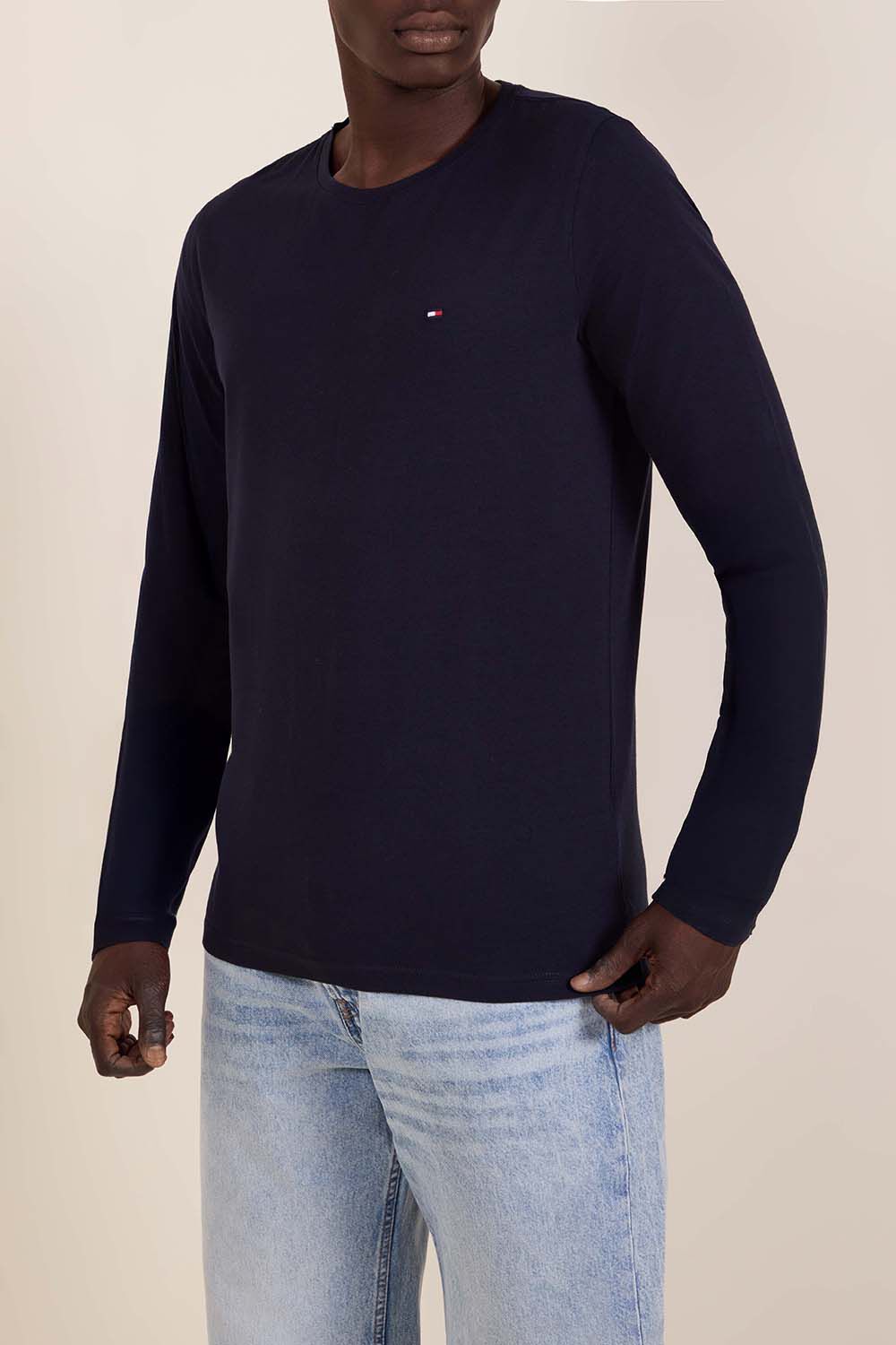 TOMMY HILFIGER חולצת טי עם שרוולים ארוכים