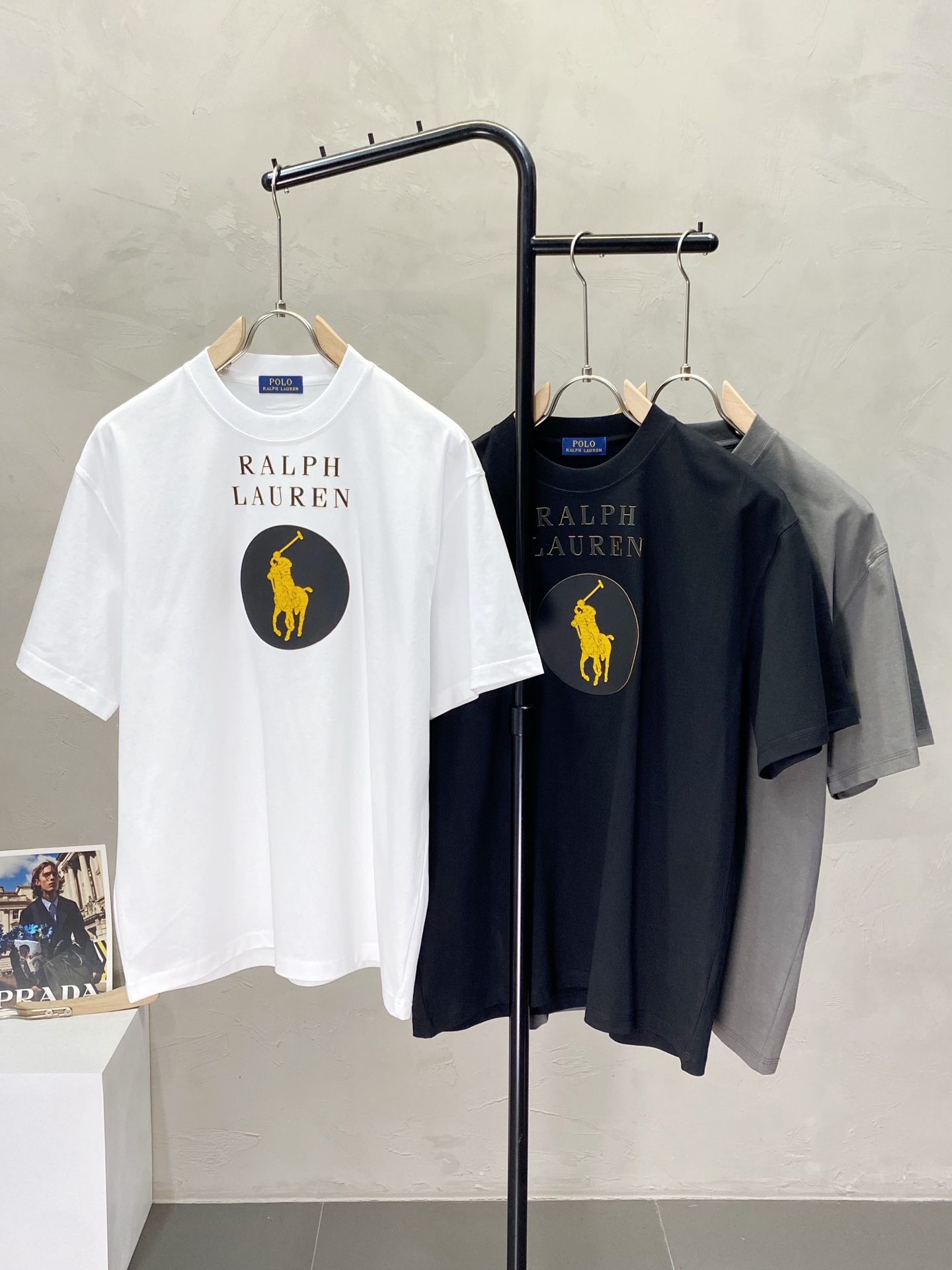 0618 imprinted logo crew neck T-shirt