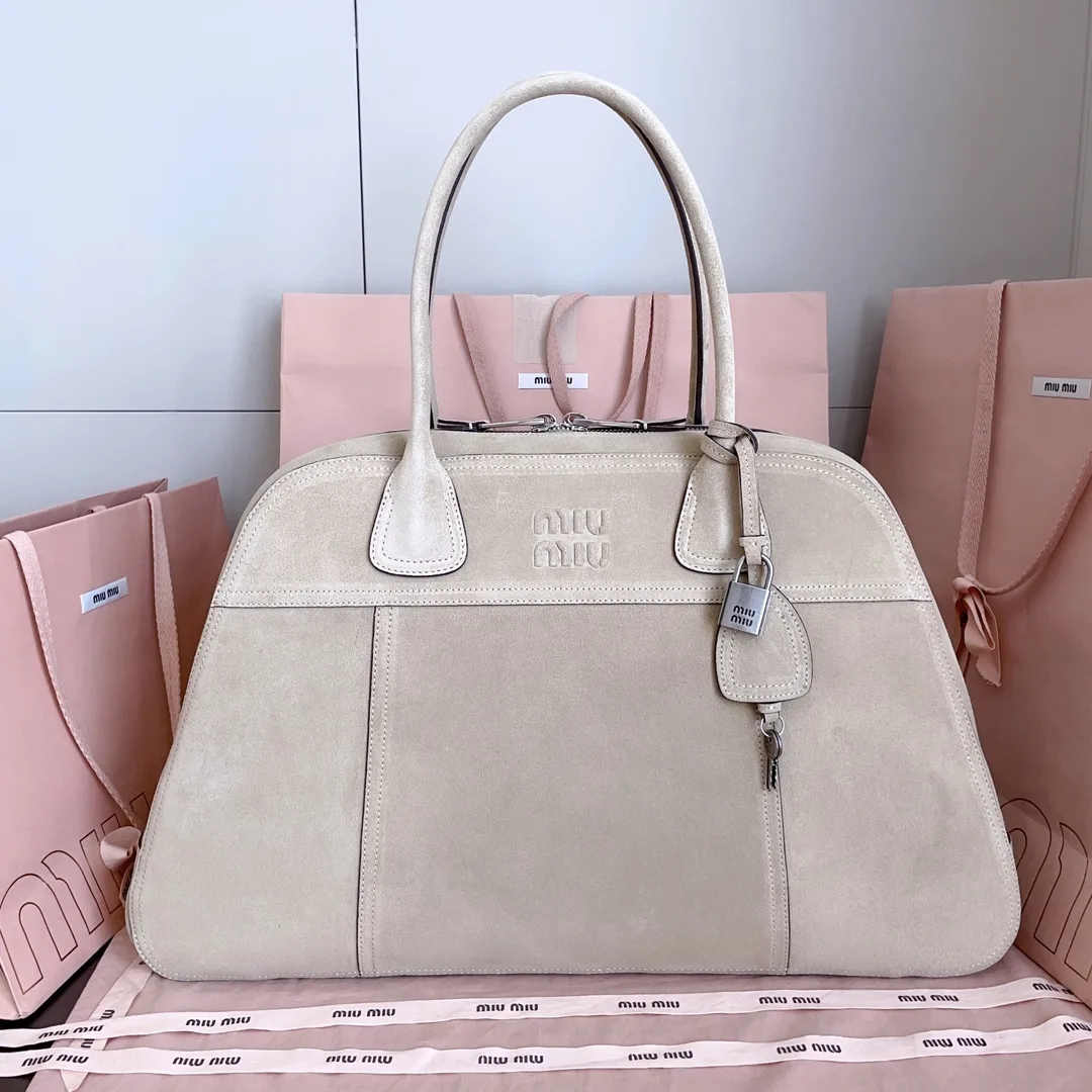 Miu Miu Vivant Suede Leather Top Handle Bag product photo from LabelPicks