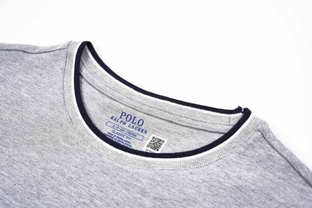 Ralph Lauren Grey Contrast Trim Pony Embroidered T-Shirt product photo from LabelPicks