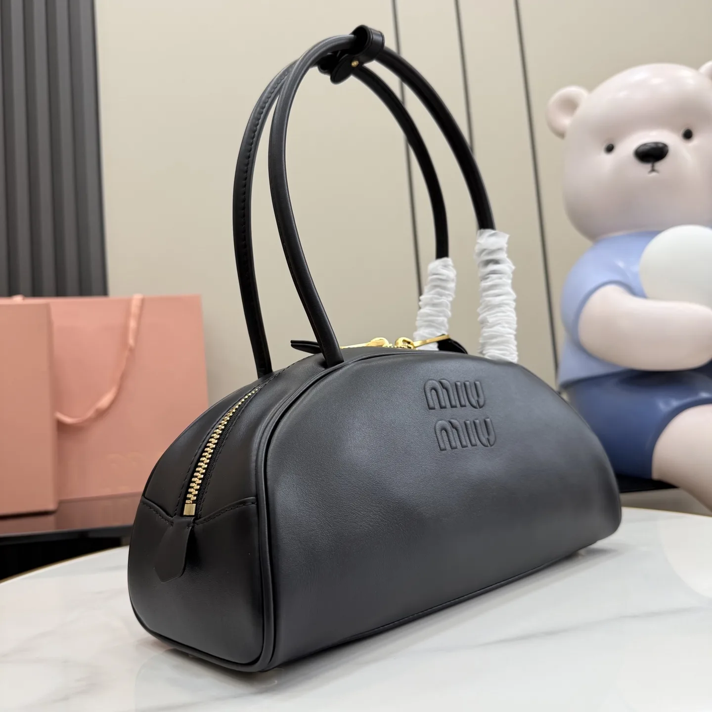 Miu Miu Black Calfskin Top Handle Bag product photo from LabelPicks