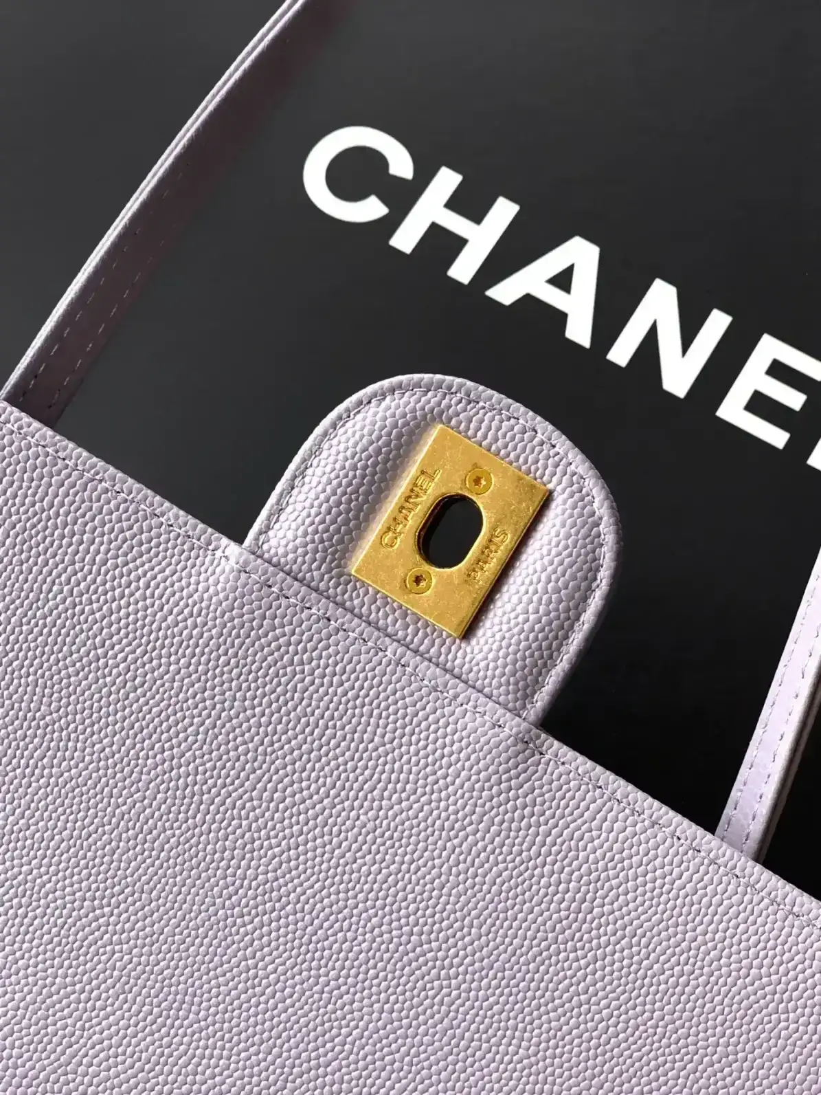 Chanel Grained Leather Top Handle Bag product photo from LabelPicks