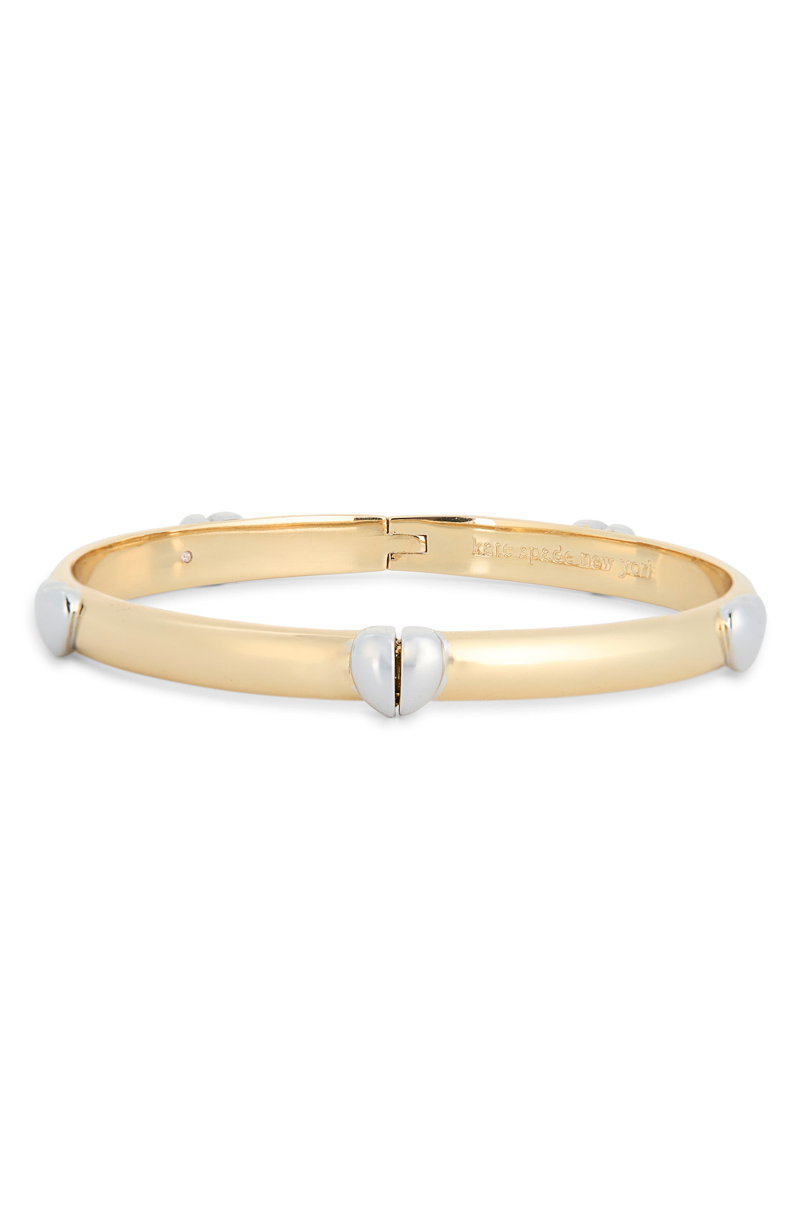 Kate Spade New York heartful hinged bangle