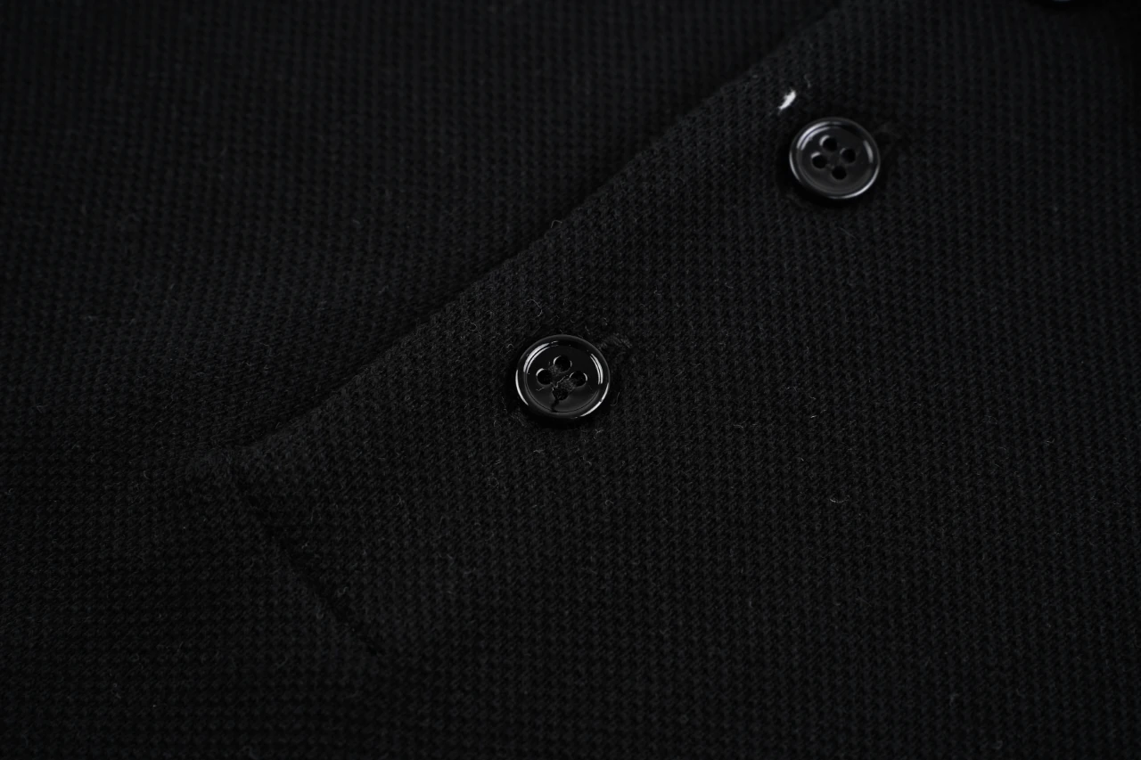 CELINE Black Triomphe Embroidered Polo Shirt product photo from LabelPicks