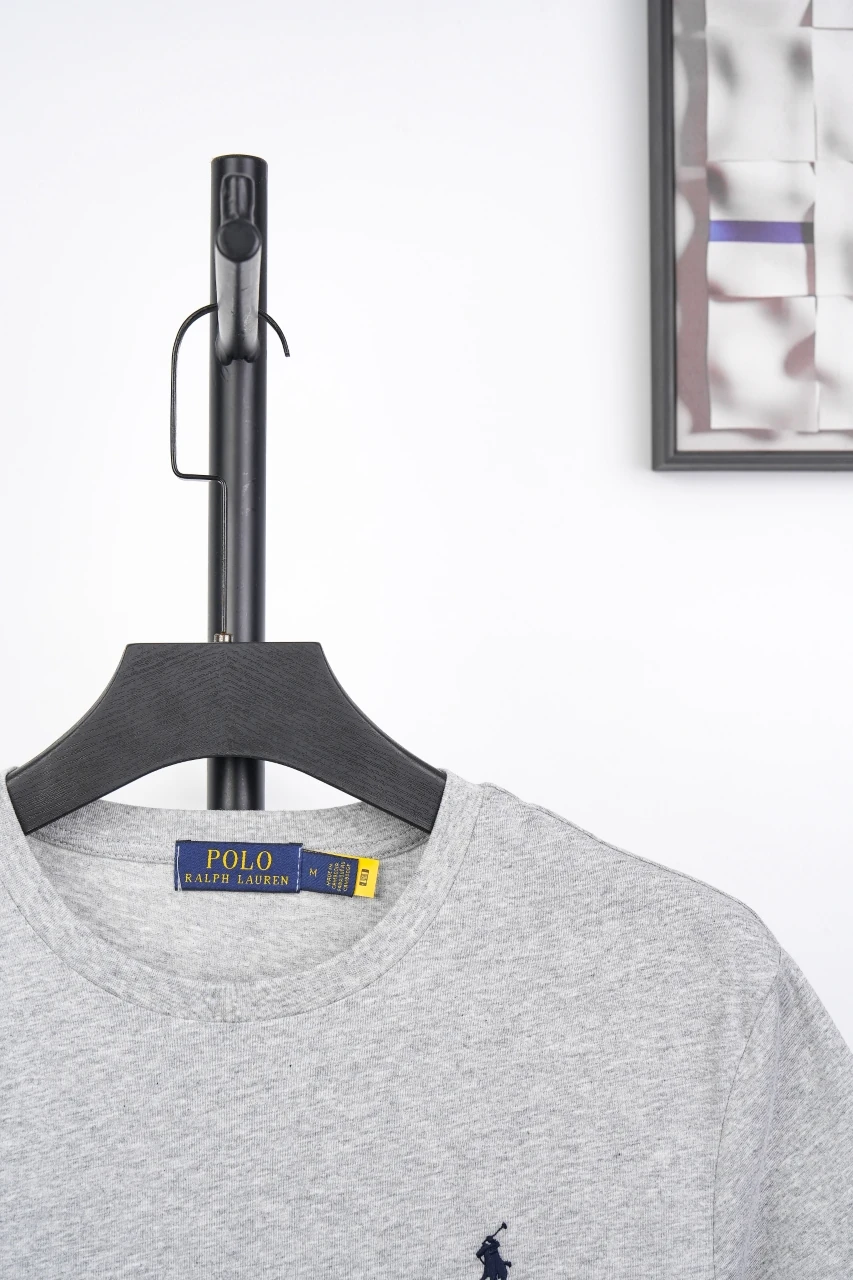 Ralph Lauren Light Grey Pony Embroidered Crewneck T-Shirt product photo from LabelPicks