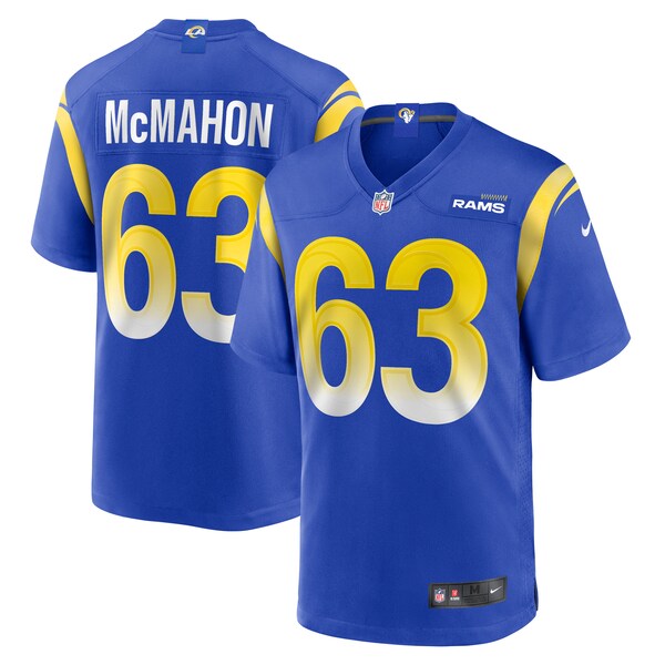 Dylan McMahon Los Angeles Rams Nike Team Game Jersey -  Royal