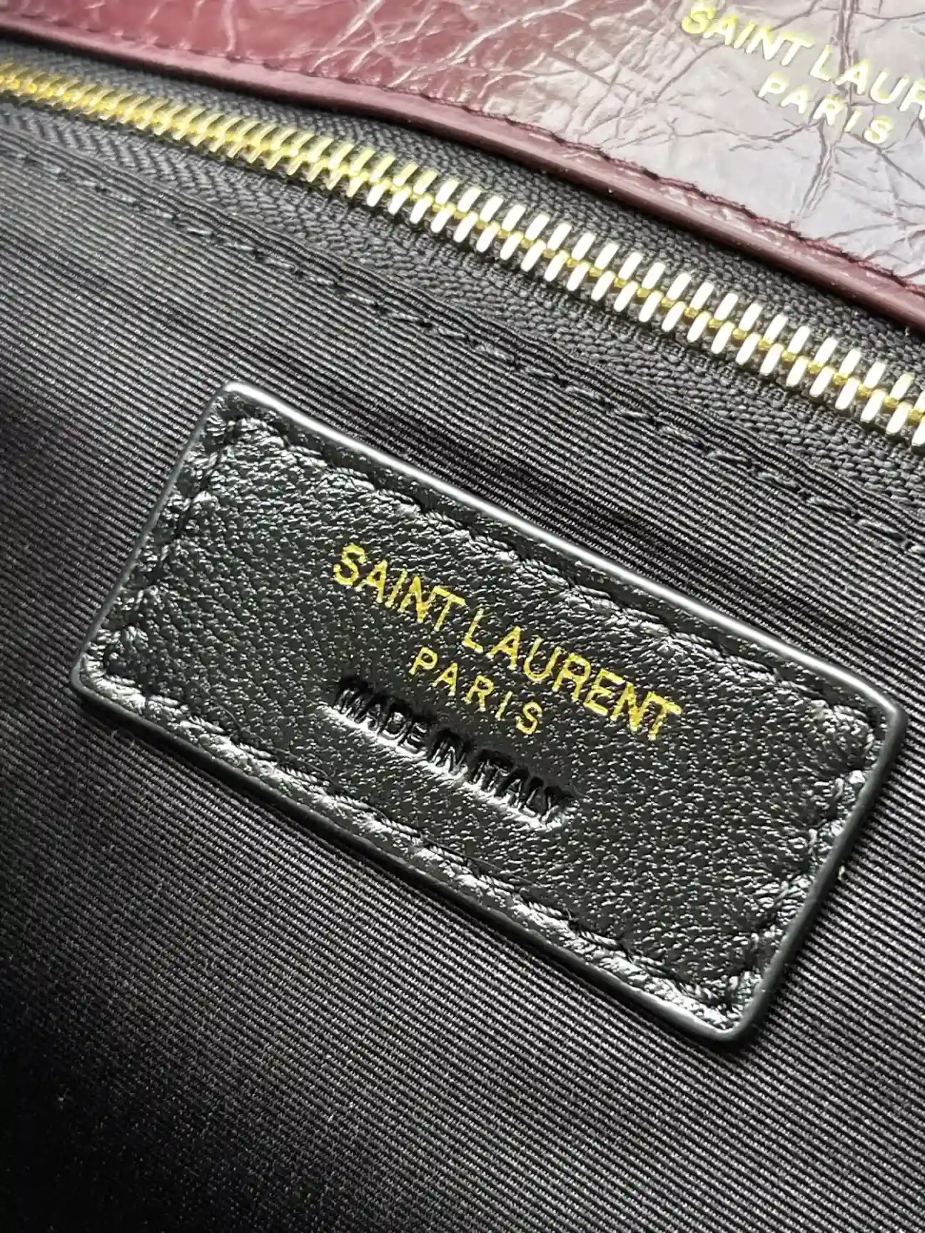 Saint Laurent Niki Burgundy Calfskin Shoulder Bag product photo from LabelPicks