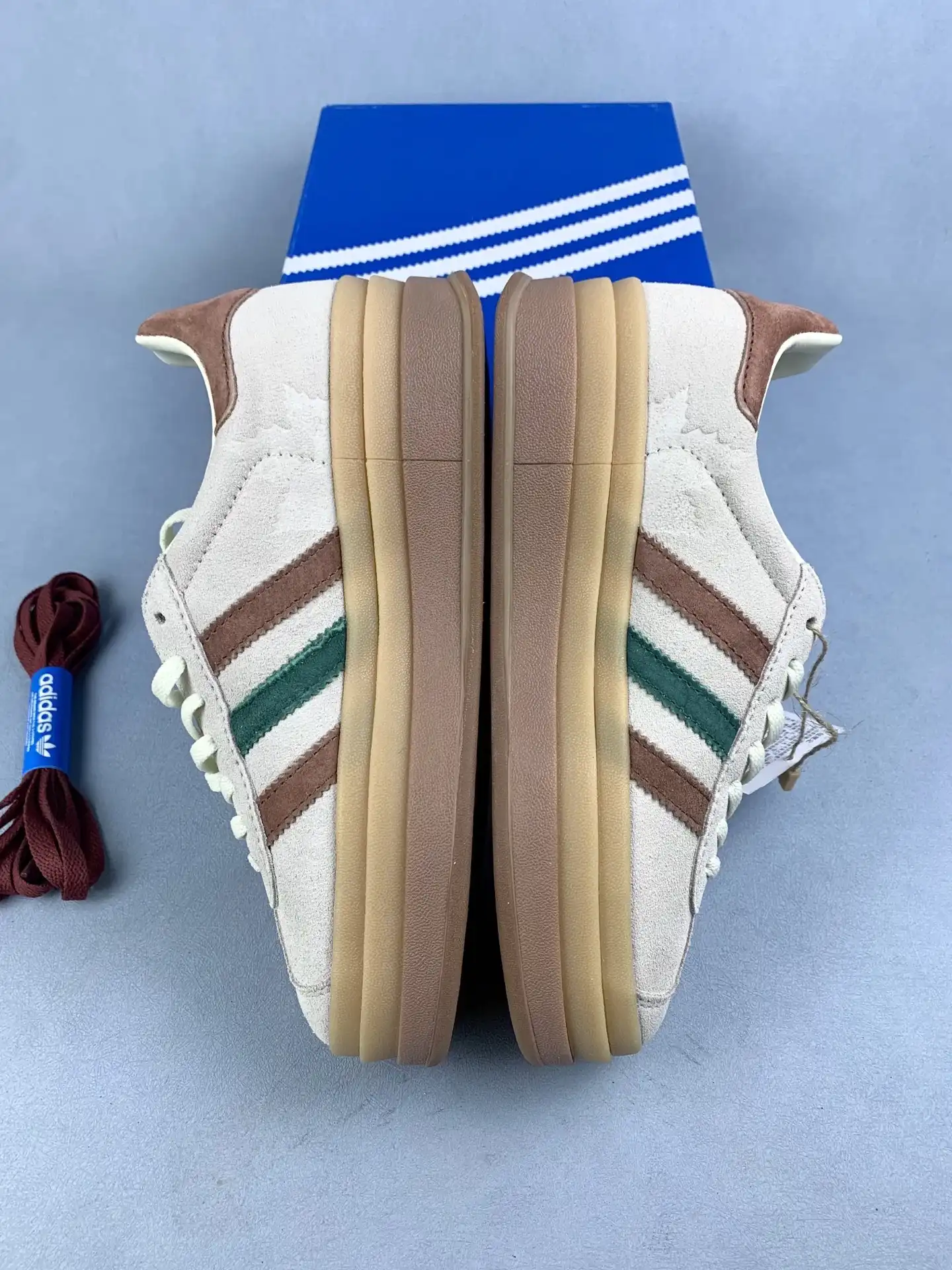 adidas Gazelle Bold Cream White Collegiate Green Shoes product photo from LabelPicks