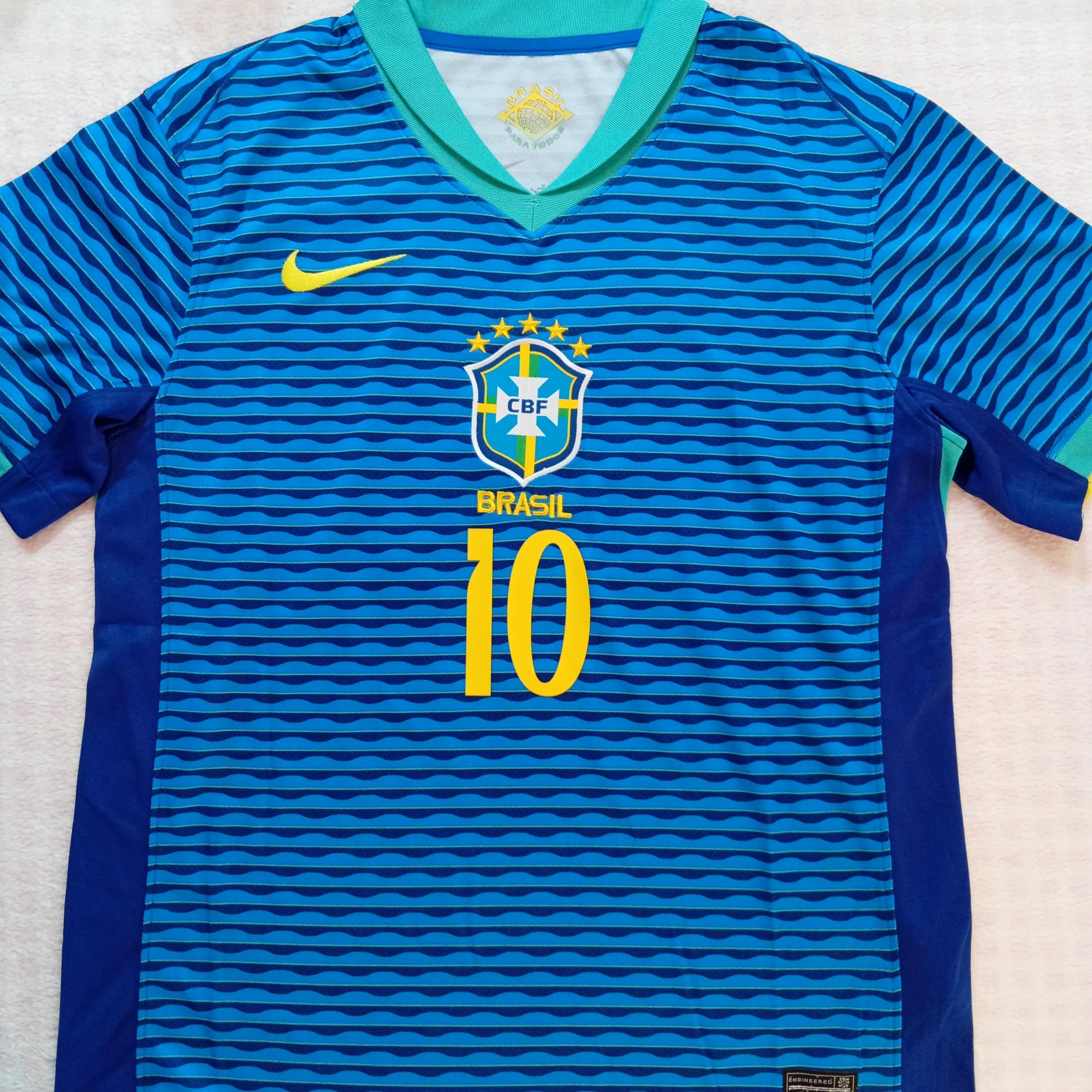 Neymar Jr. Signed Autographed Brazil Jersey BAS Beckett COA