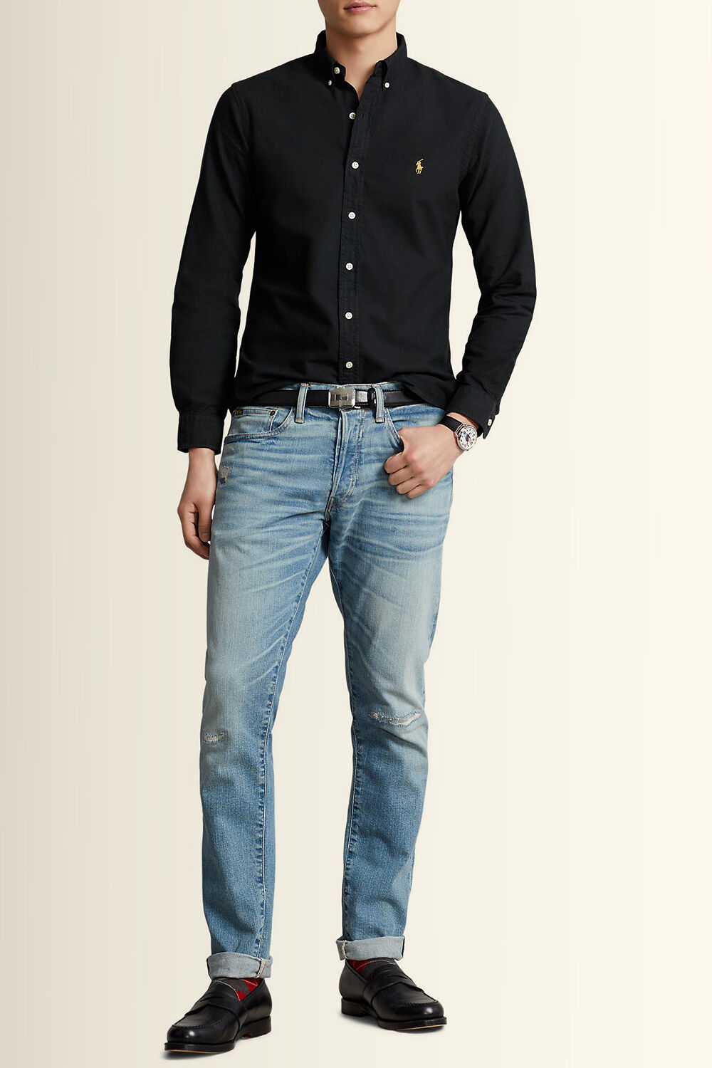 POLO RALPH LAUREN חולצה מכופתרת סלים פיט