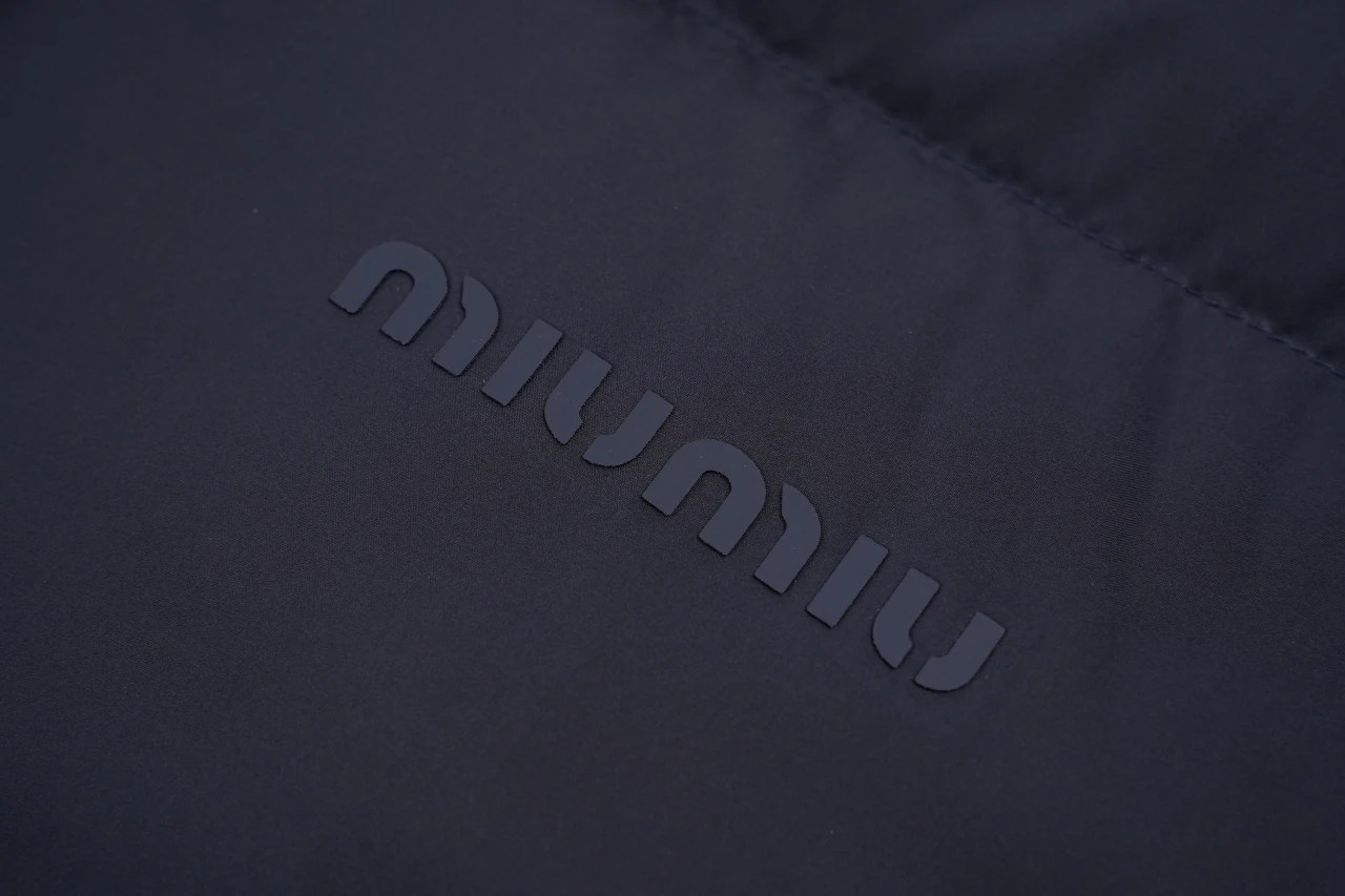 Miu Miu Navy Logo Reversible Down Jacket product photo from LabelPicks