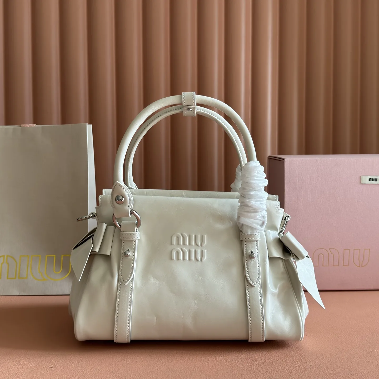 Miu Miu Calfskin Top Handle Bag product photo from LabelPicks