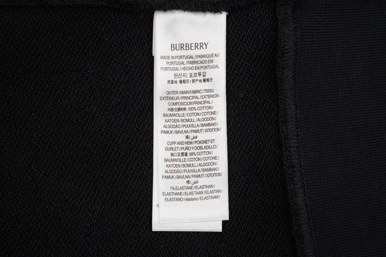 Burberry Black Check Collar Wool Blend Sweatshirt product photo from LabelPicks