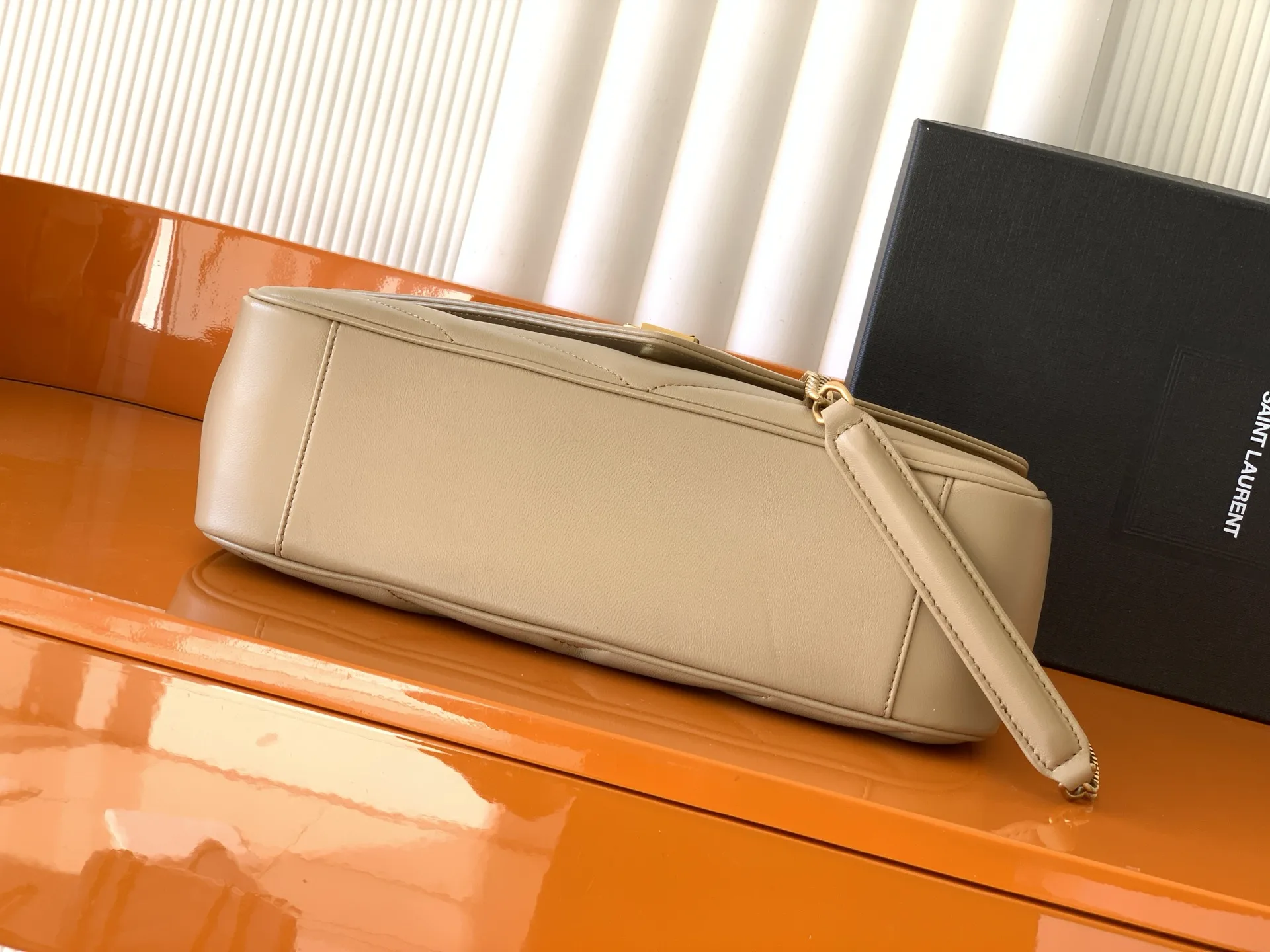 Saint Laurent Loulou Beige Lambskin Shoulder Bag product photo from LabelPicks