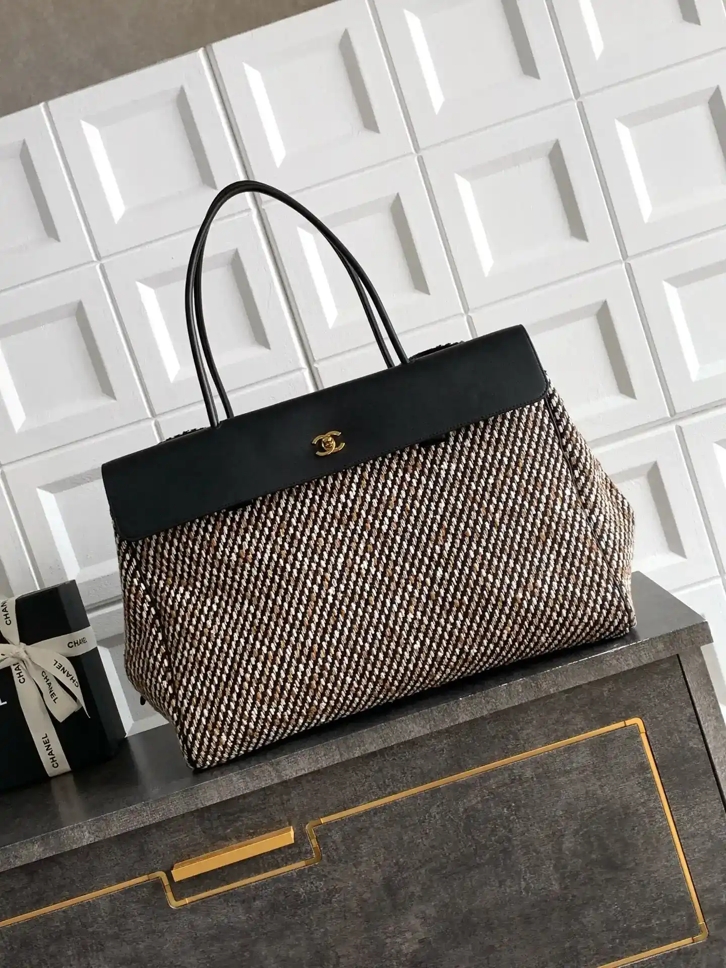 Chanel Gabrielle Black Lambskin Tote Bag product photo from LabelPicks
