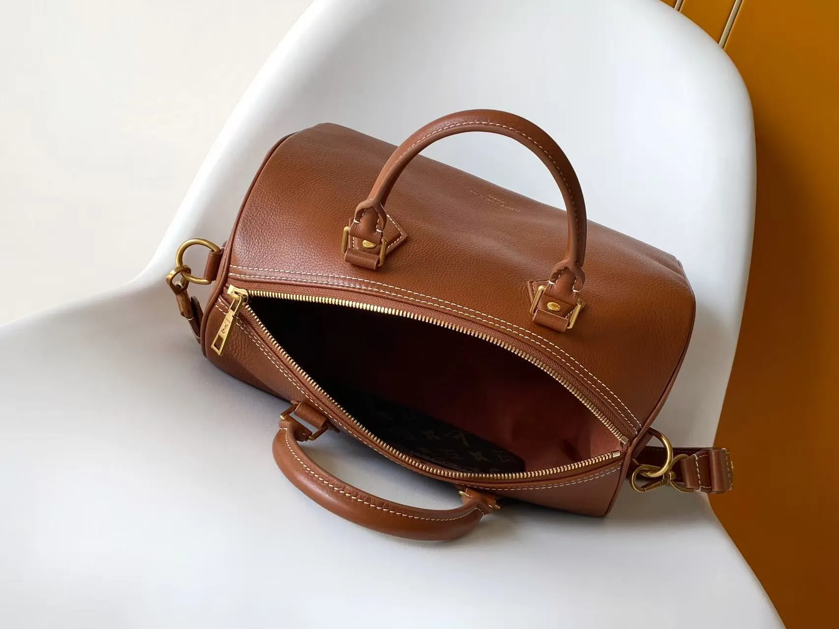 Louis Vuitton Speedy Black Calfskin Top Handle Bag product photo from LabelPicks
