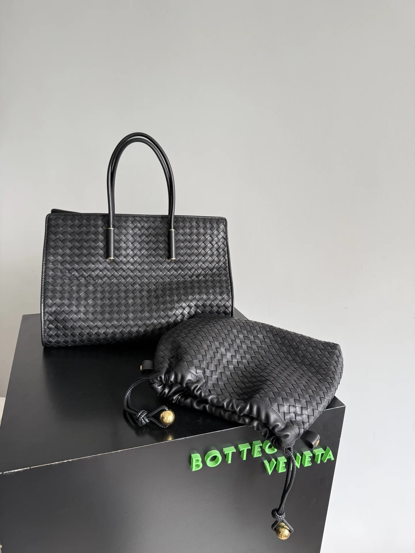 Bottega Veneta Intrecciato Woven Leather Dustbag Tote Bag product photo from LabelPicks