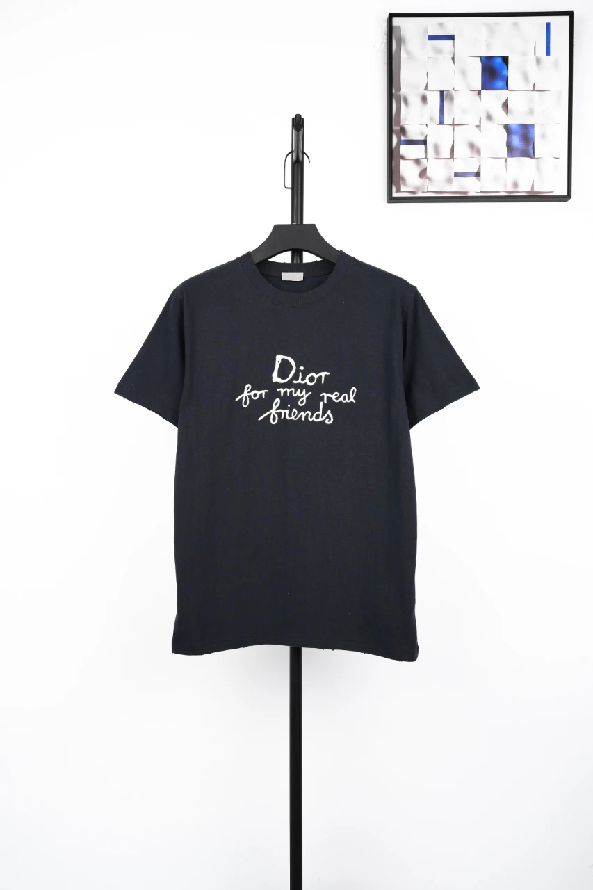 Dior Black Embroidered Washed T-Shirt product photo from LabelPicks