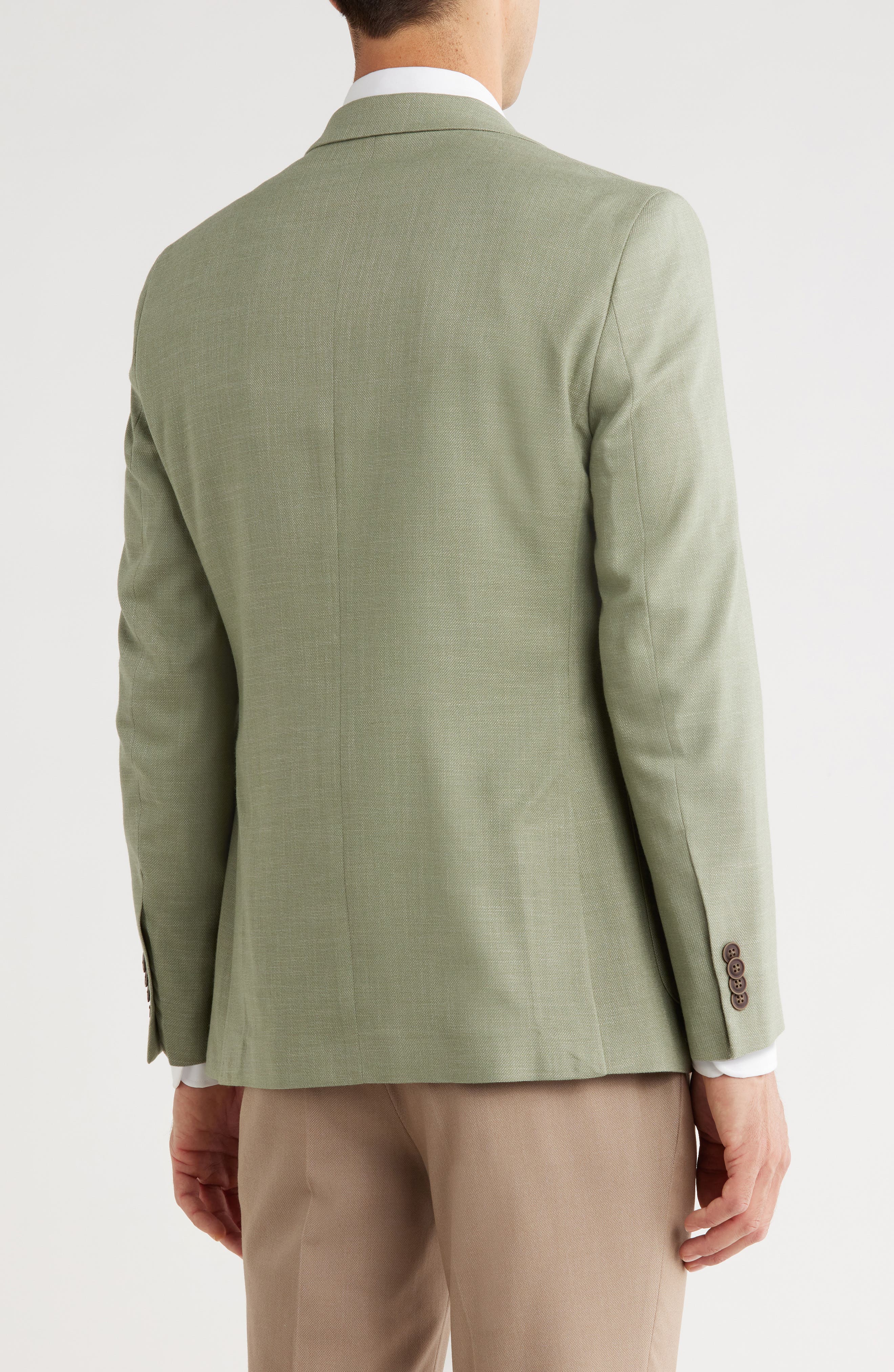 Nautica Green Structure Weave Sport Coat