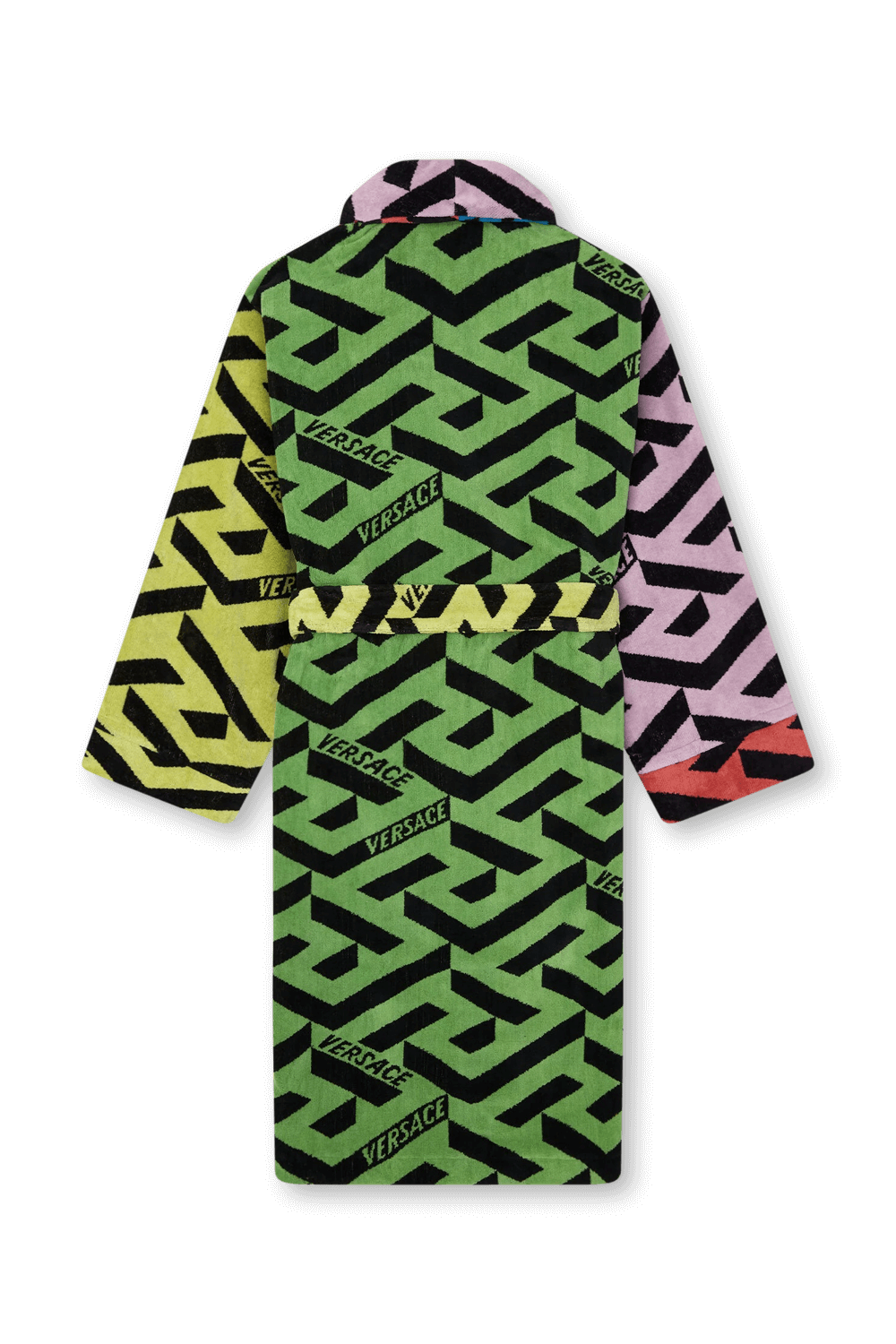 VERSACE חלוק רחצה צבעוני עם פרינט לה גרסה