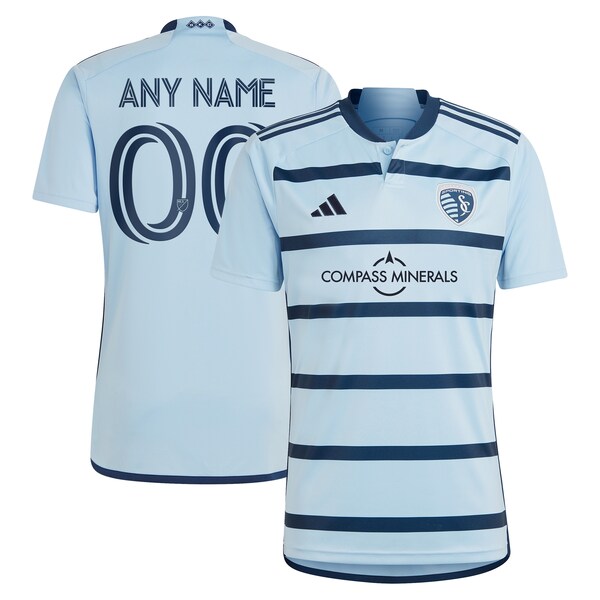 Sporting Kansas City adidas 2024 Hoops 4.0 Replica Custom Jersey - Light Blue