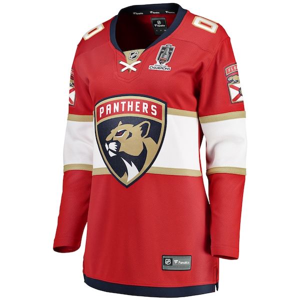Florida Panthers  Women's 2025 Stanley Cup Champions Breakaway Custom Jersey - Red