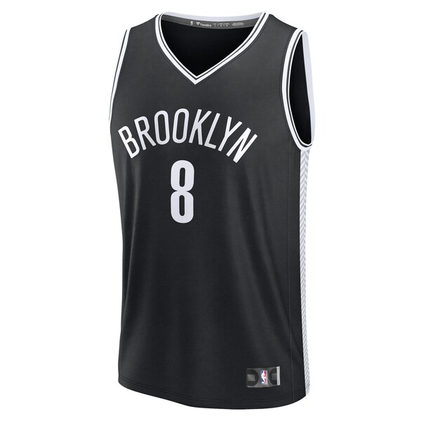 Egor Dëmin Brooklyn Nets  Youth Fast Break Replica Jersey - Black - Icon Edition