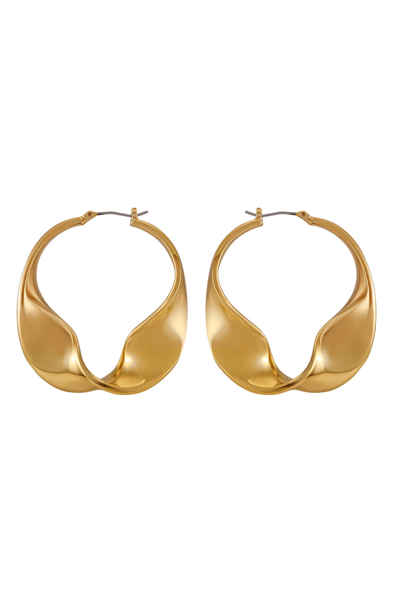 Vince Camuto Tapered Twist Hoop Earrings