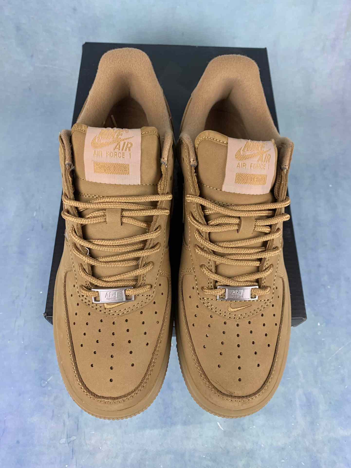 Supreme x Nike Air Force 1 Low SP 'Wheat' Shoes