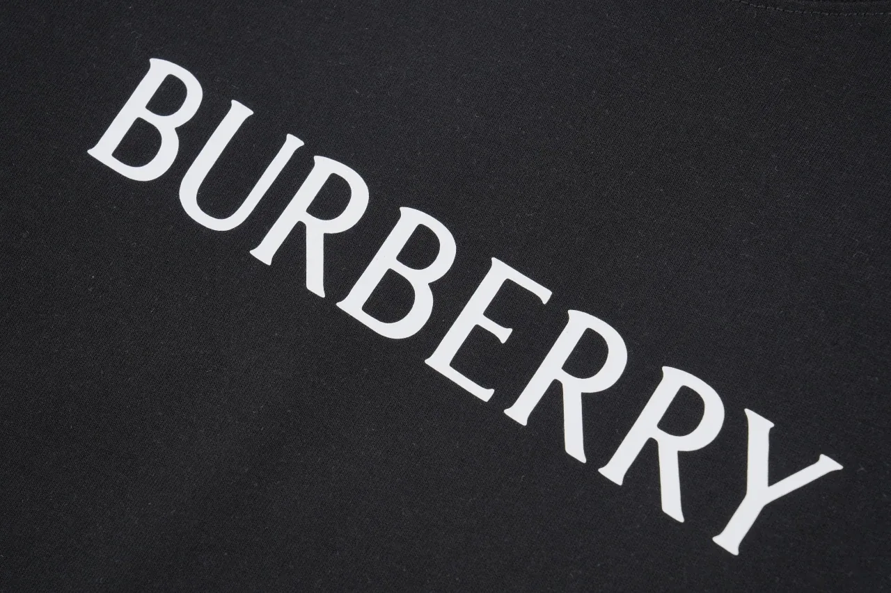 Burberry Black Letter Print Cotton Crewneck T-Shirt product photo from LabelPicks
