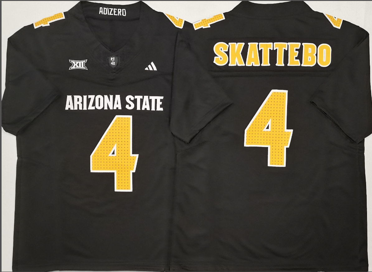 Cam Skattebo NCAA Arizona State Sun Devils Adidas Vapor Limited Jersey