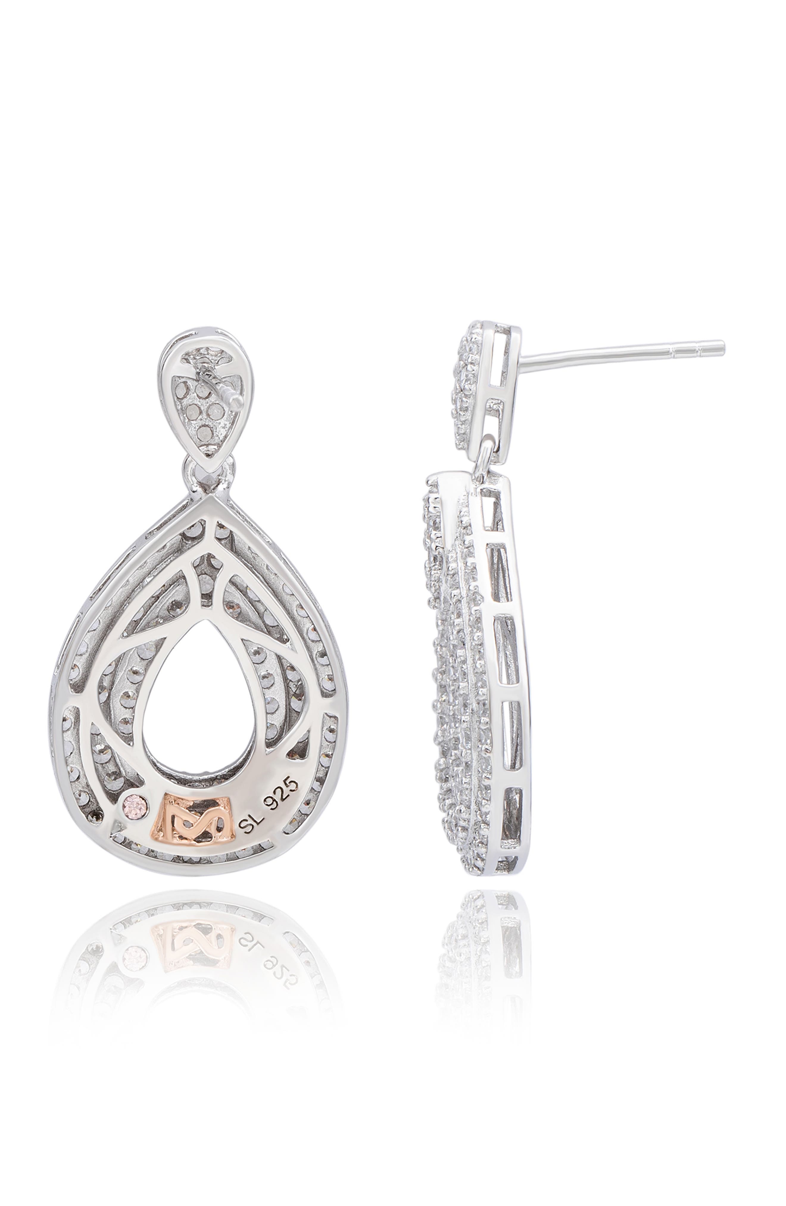 SUZY LEVIAN Cubic Zirconia Teardrop Earrings