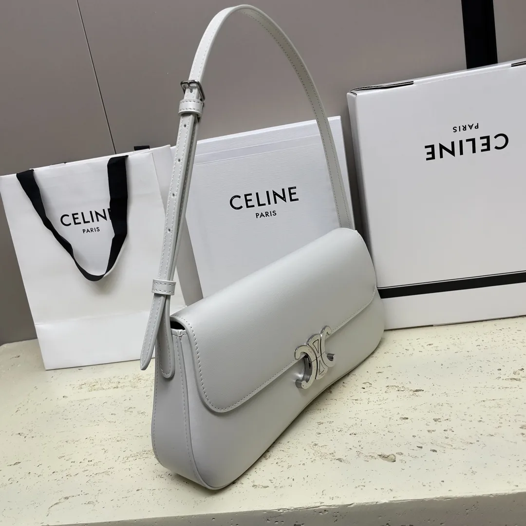 Celine Triomphe Lambskin Shoulder Bag product photo from LabelPicks