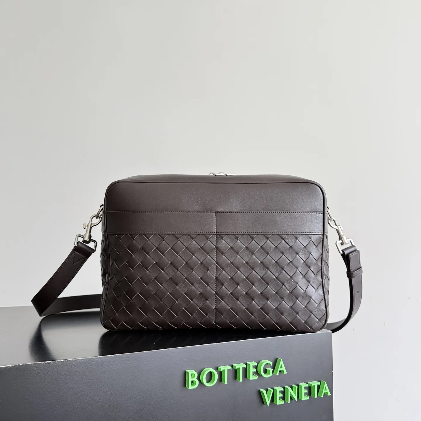 Bottega Veneta Intrecciato Woven Leather Crossbody Bag product photo from LabelPicks