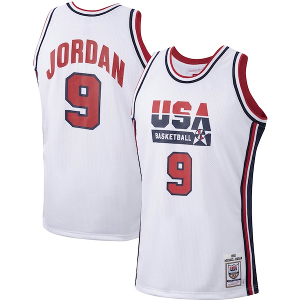Men's USA Basketball Michael Jordan White 1992 Authentic Jersey
