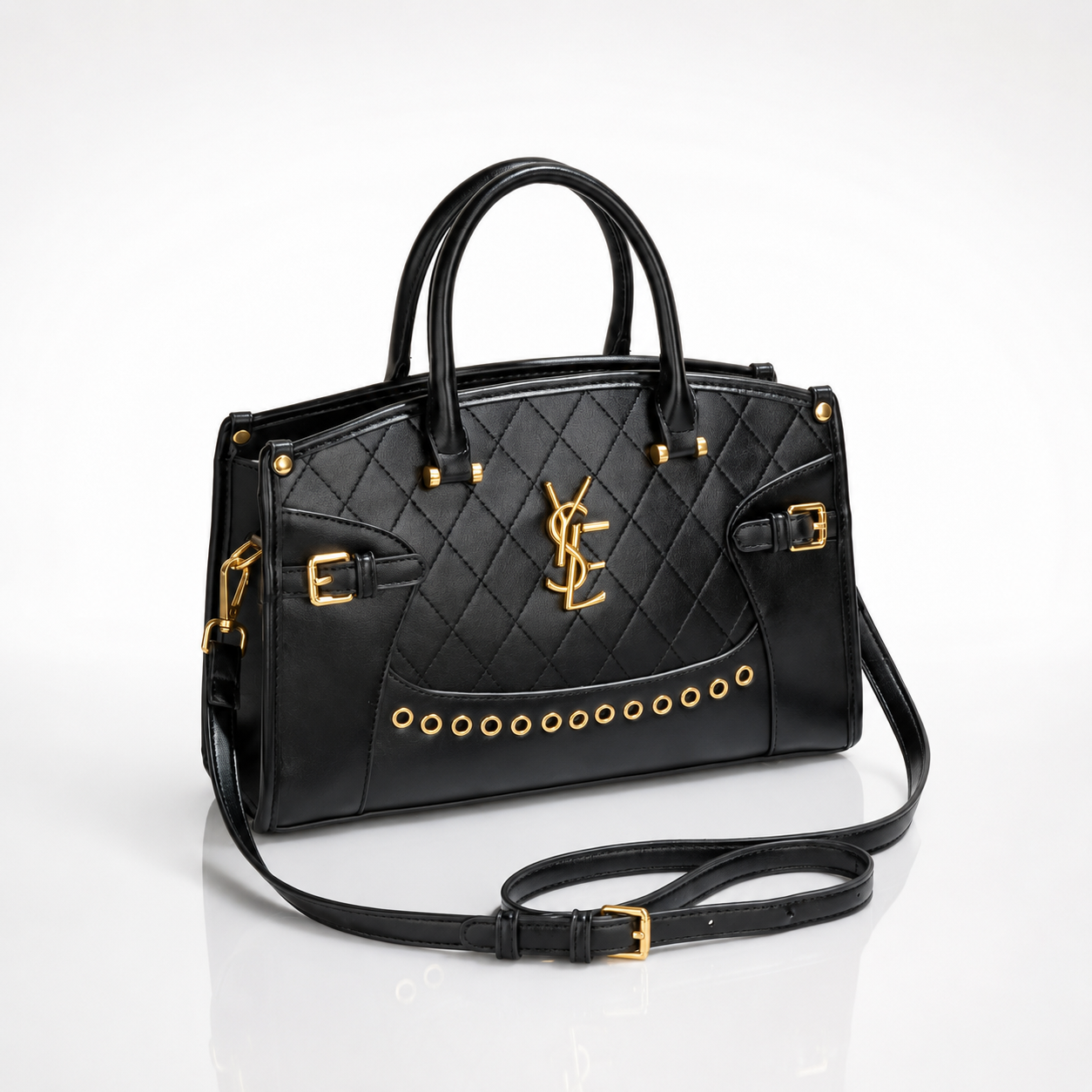 Bolsa Feminina YSL Matelassê Preta com Alça Removível
