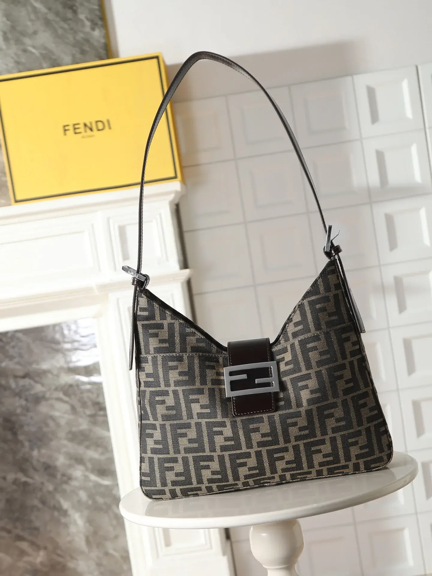Fendi Monogram Canvas Hobo Bag product photo from LabelPicks