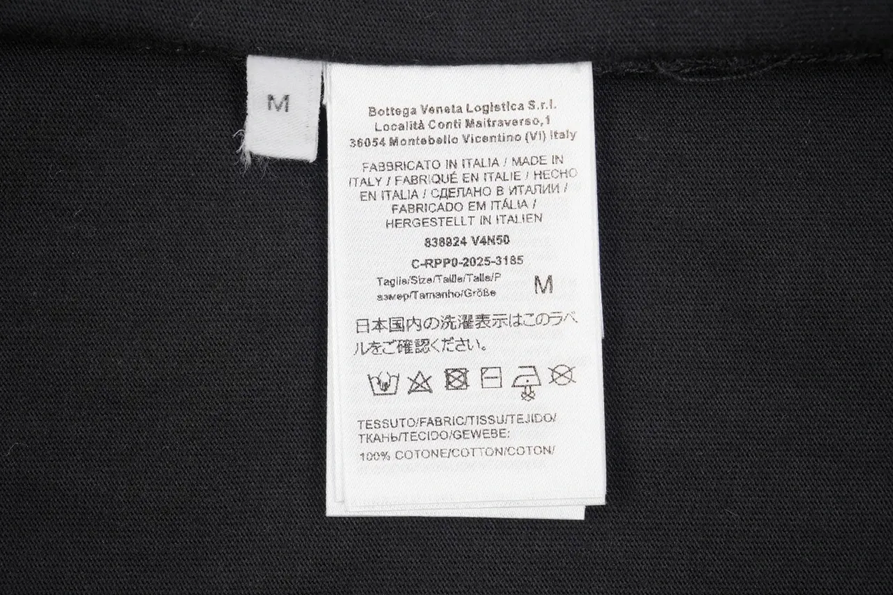 Bottega Veneta Black Pocket T-Shirt with Woven Leather Patch product photo from LabelPicks