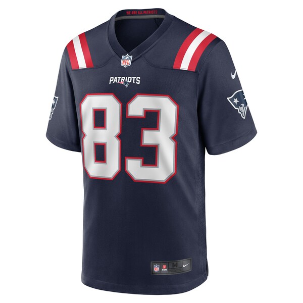 John Jiles New England Patriots Nike Team Game Jersey -  Navy