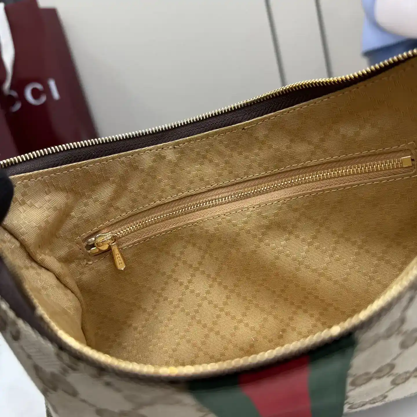 Gucci Brown Quilted Leather Crossbody Bag product photo from LabelPicks