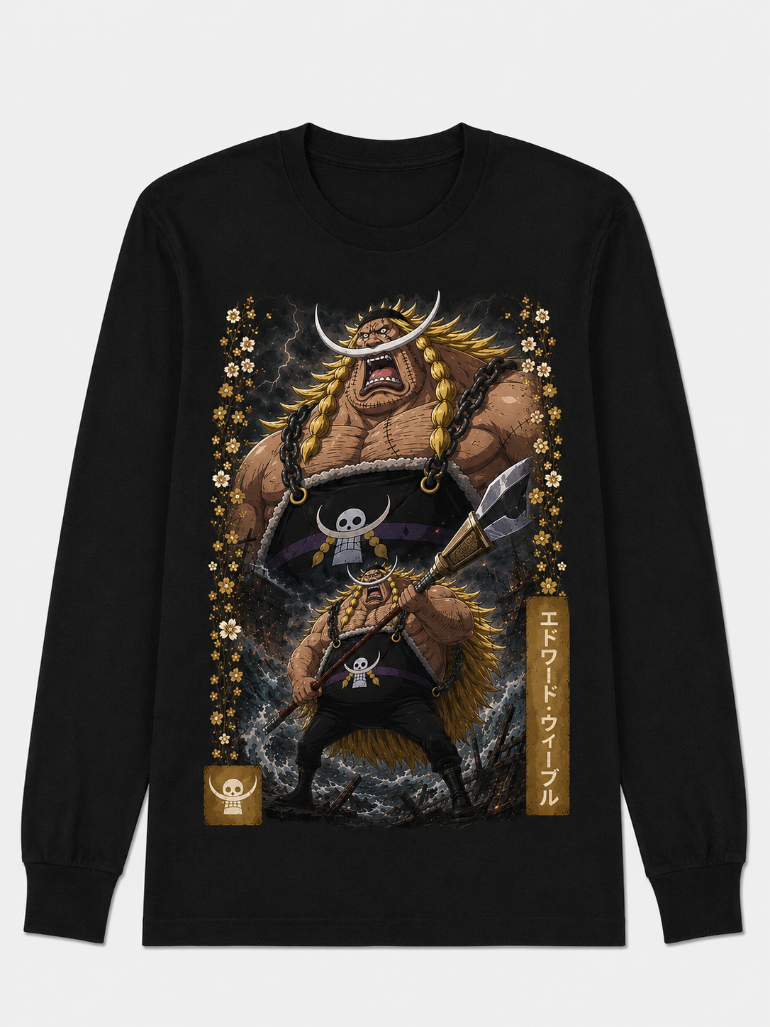 Remera Anime Edward Weevil One Piece Manga Corta