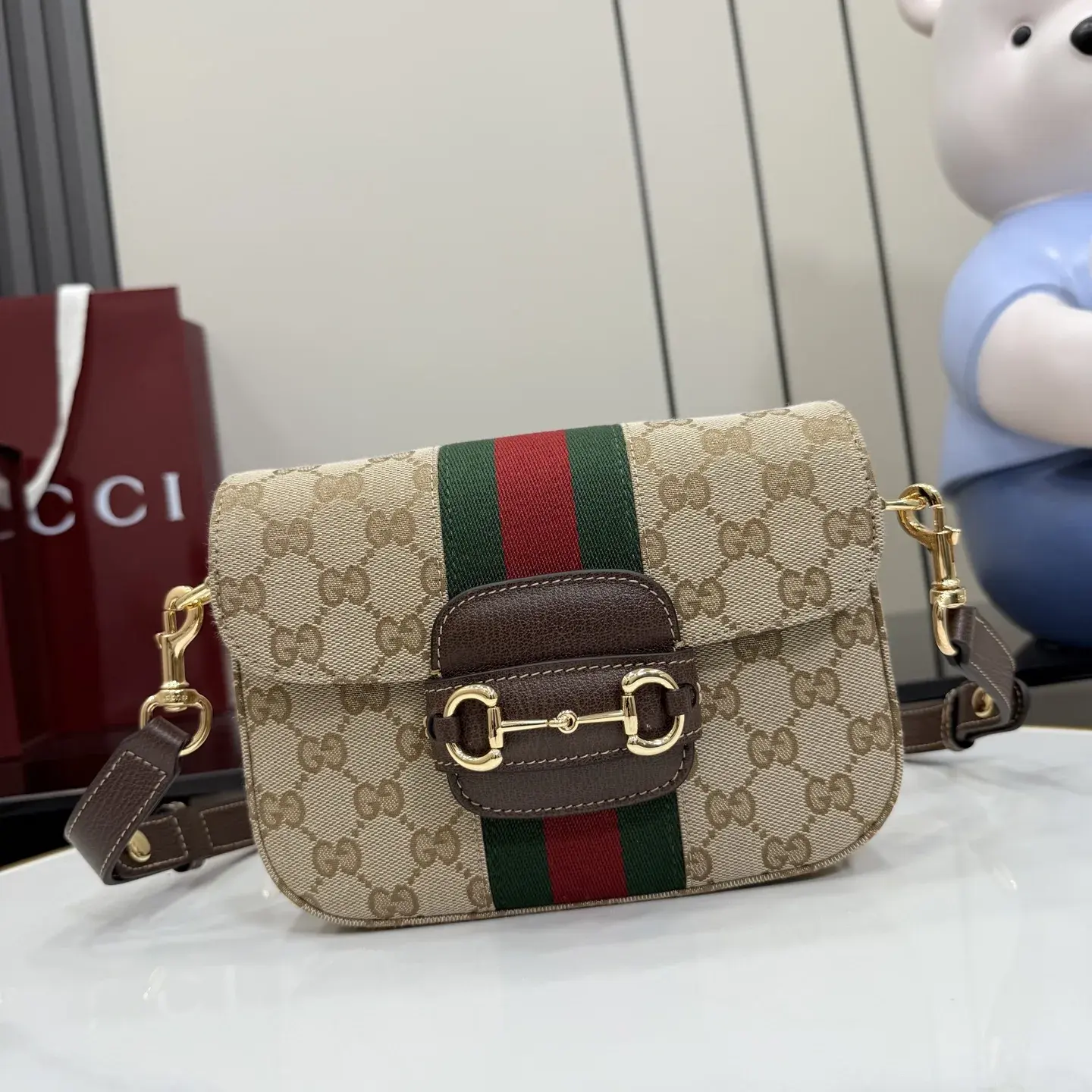 Gucci Brown Horsebit Quilted Leather Shoulder Bag product photo from LabelPicks