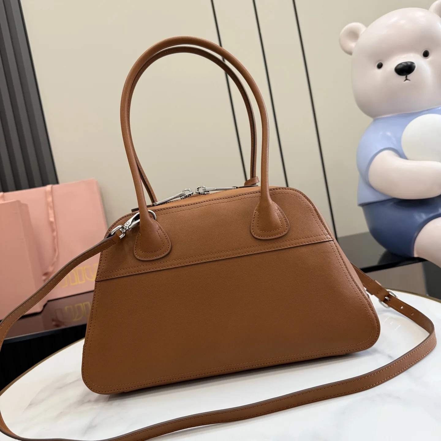 Miu Miu Calfskin Vivant Top Handle Bag product photo from LabelPicks