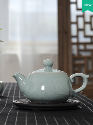 Longquan teapot single pot pure handmade celadon teapot household ceramic Kung Fu Tea Set