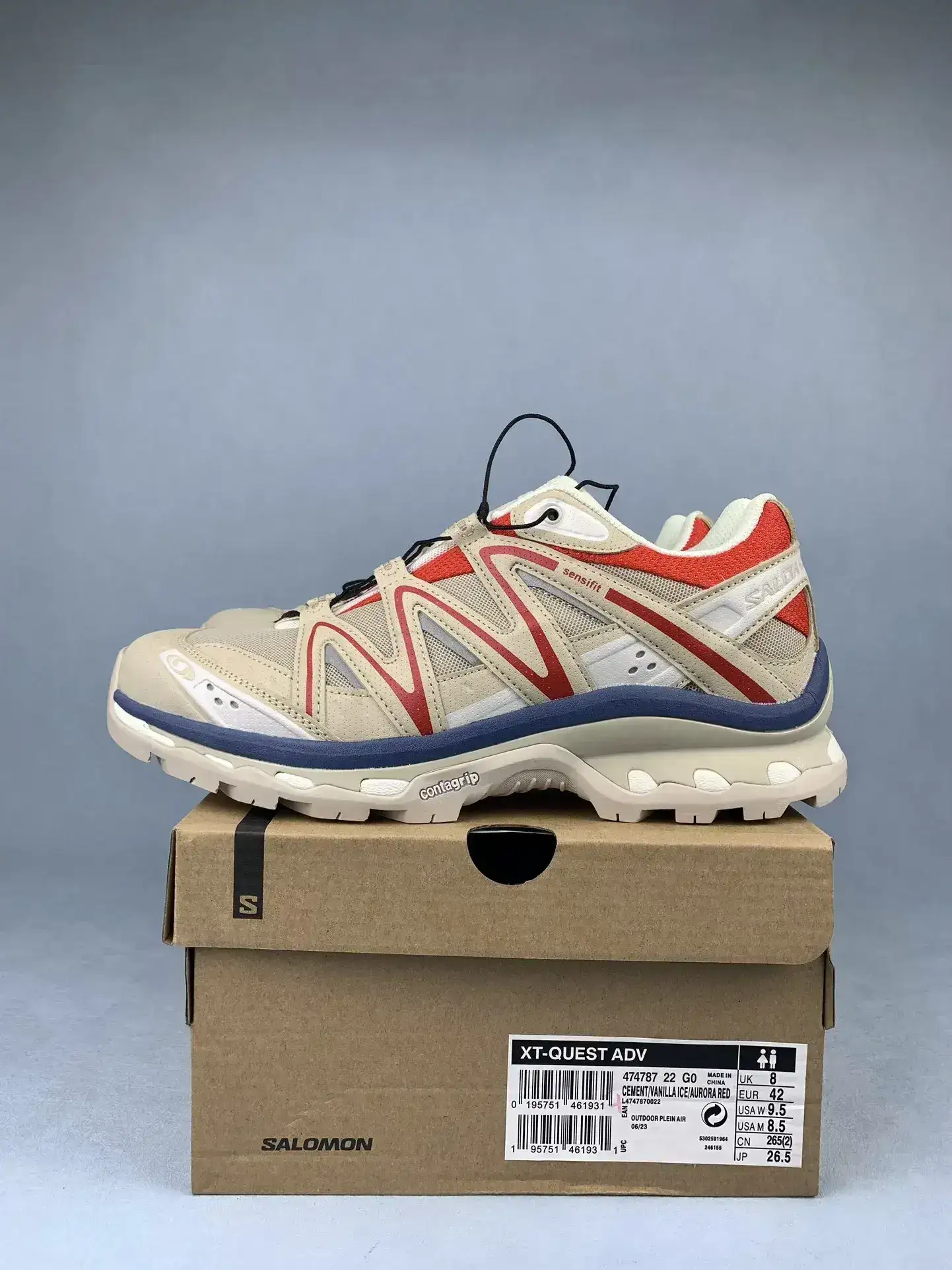 Salomon XT-Quest “Cream White Red” Shoes product photo from LabelPicks