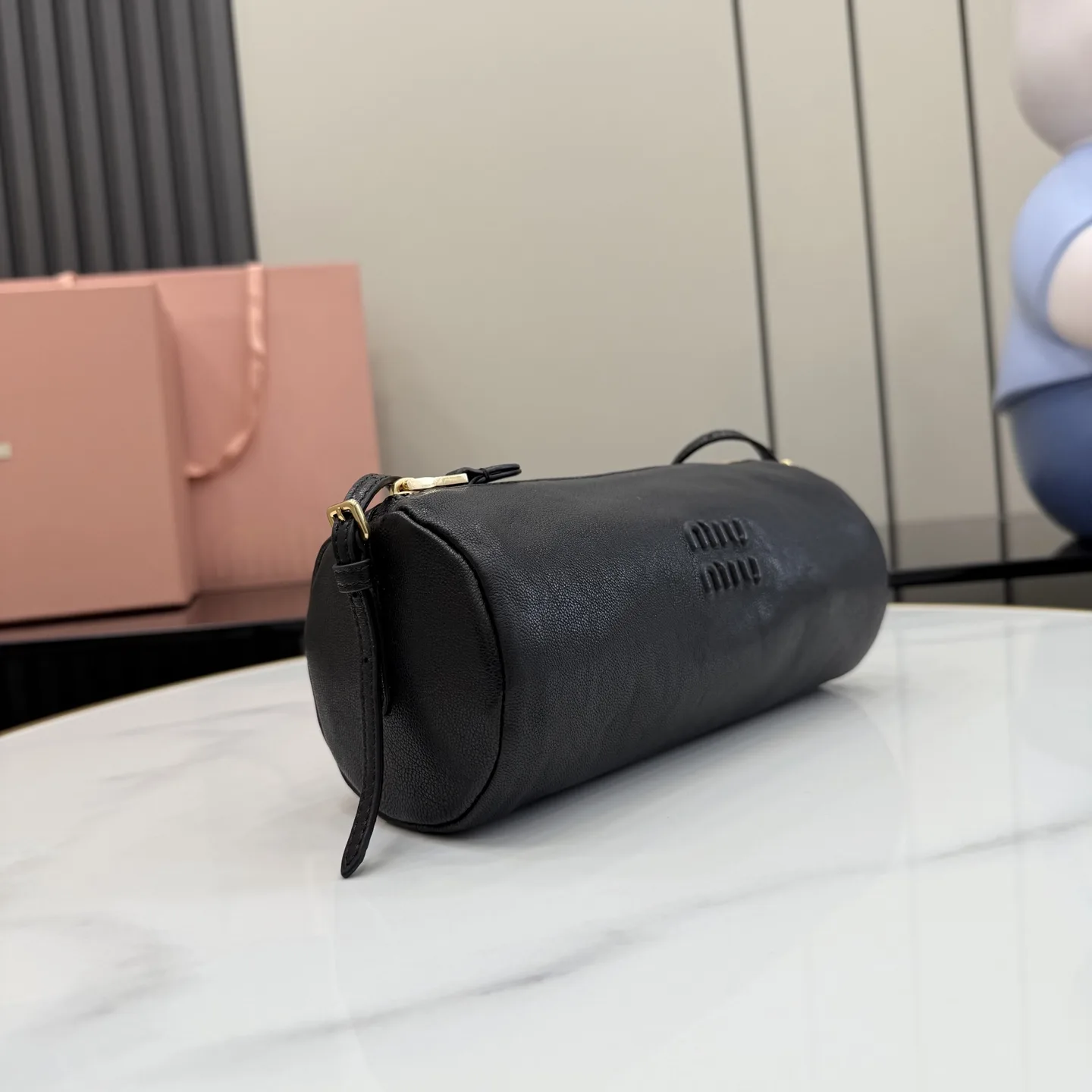 Miu Miu Black Lambskin Top Handle Bag product photo from LabelPicks