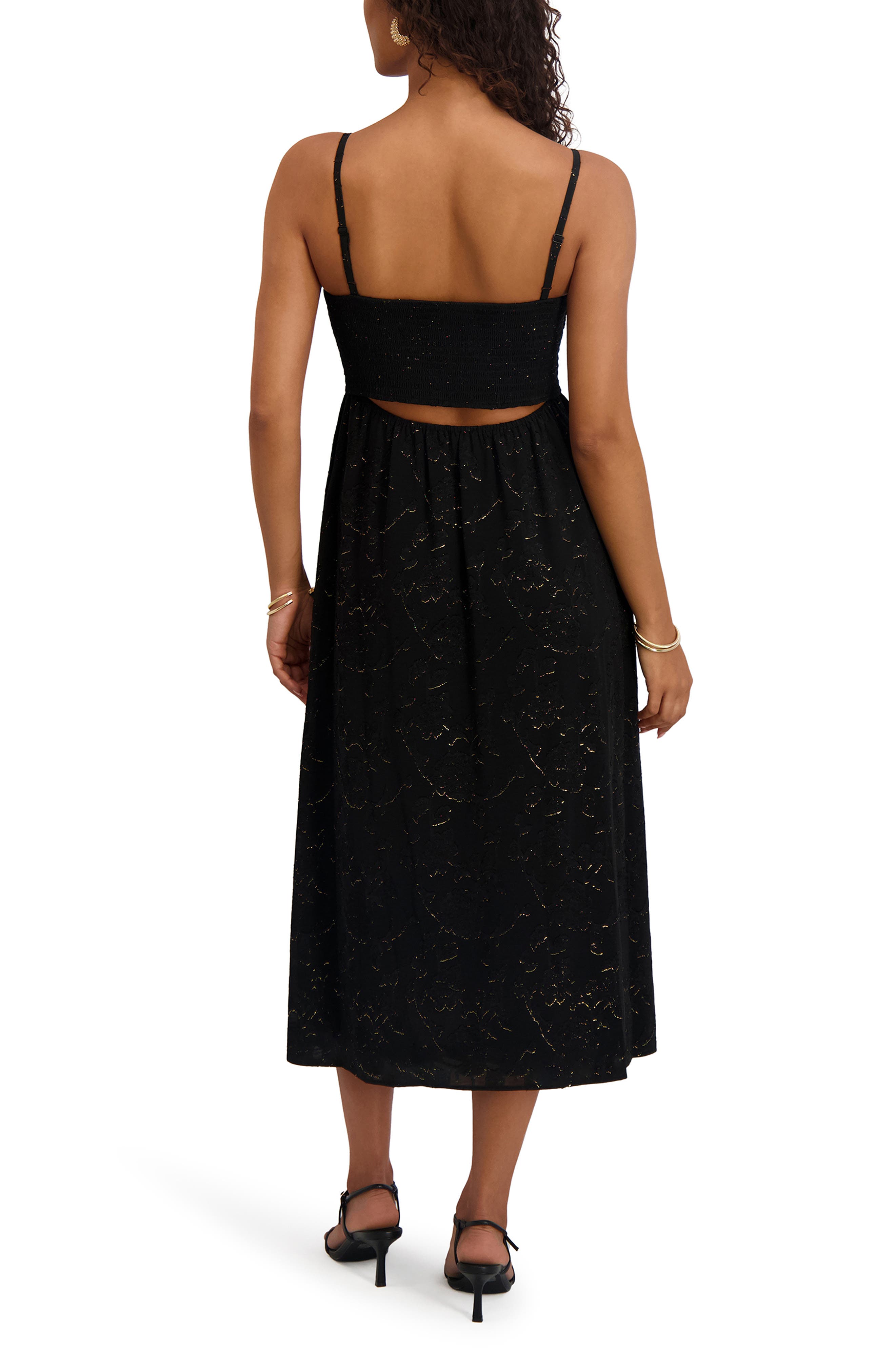 Kensie Lurex Midi Dress